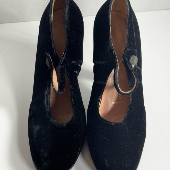 Prada Mary Jane Crushed Velvet Heels Women’s Size 38 - Picture 4 of 15